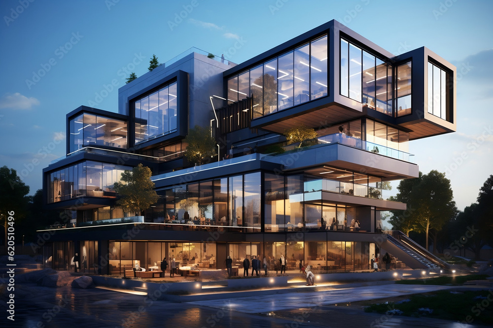 Fototapeta premium modern office building 