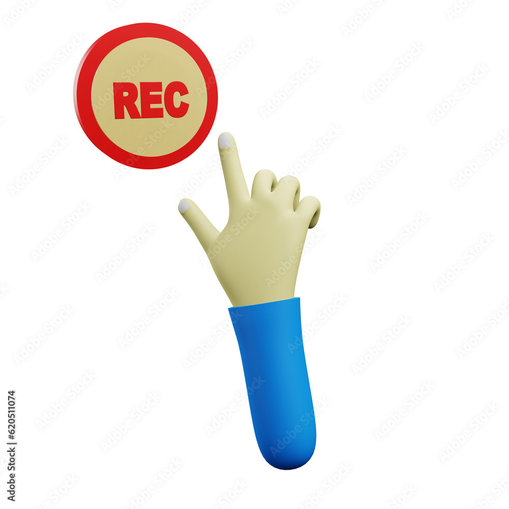 Obraz premium Rec button click