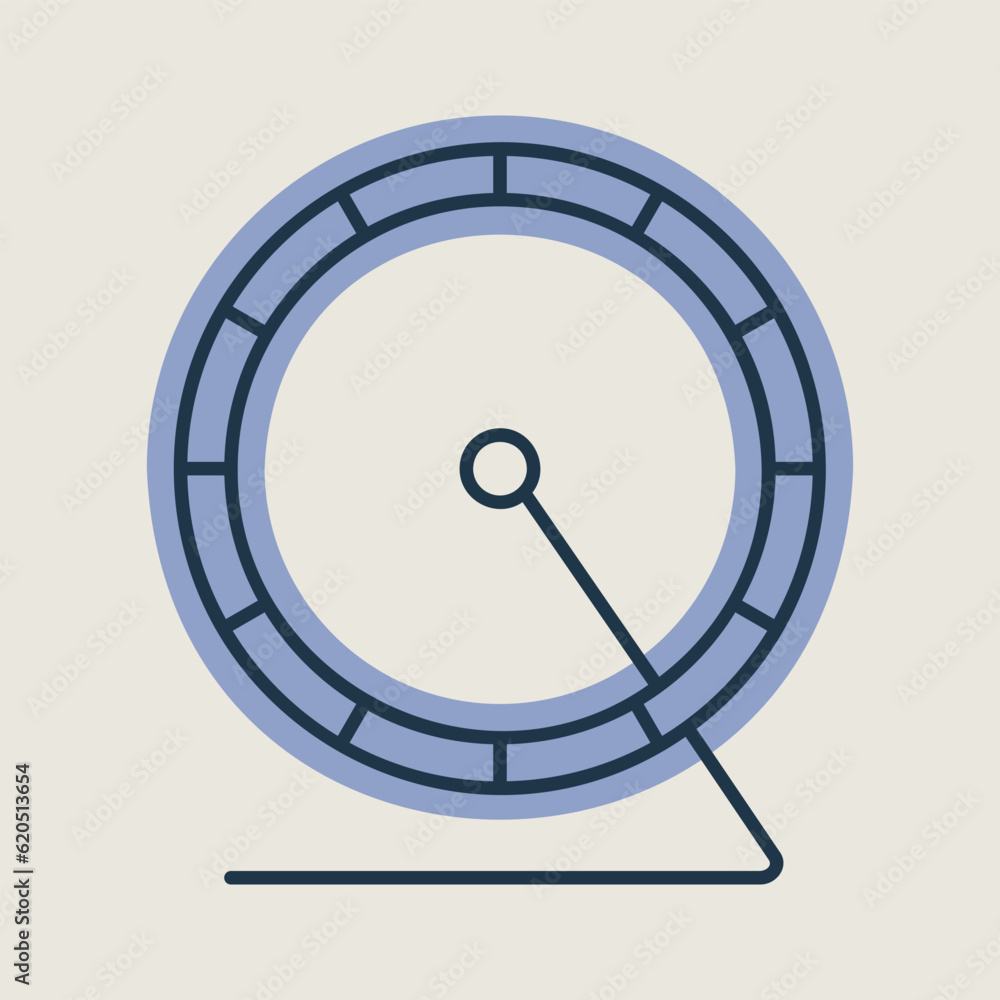 Hamster wheel vector icon. Pet animal sign Hamster wheel vector icon. Pet animal sign
