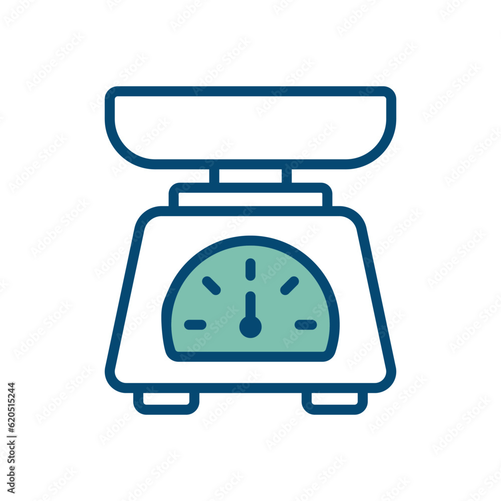 kitchen scale icon vector design template in white background kitchen scale icon vector design template in white background