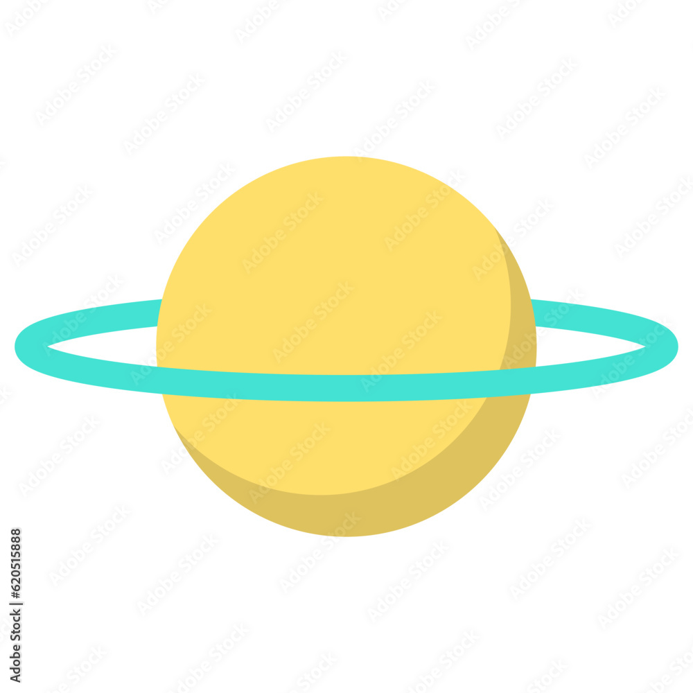 Saturn planet with ring around brochure element design. Gas giant. Vector illustration with empty copy space for text. Editable shapes for poster decoration. Creative and customizable frame Saturn planet with ring around brochure element design. Gas giant. Vector illustration with empty copy space for text. Editable shapes for poster decoration. Creative and customizable frame