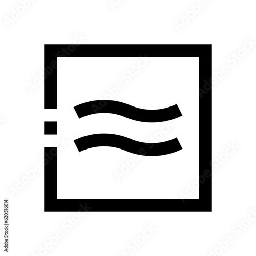 is approximately equal to outline icon