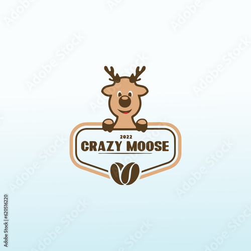 Moose is a coffee roasting company logo
