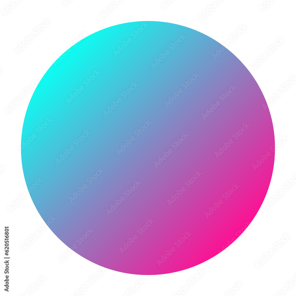 Blue pink linear gradient circle brochure element design. Smooth transition. Vector illustration with empty copy space for text. Editable shapes for poster decoration. Creative and customizable frame