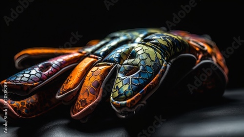 Captivating Wildlife: Enigmatic Turtle Shell in Close-up - A Natural Artistry of Green and Red Beauty, generative AIAI Generated