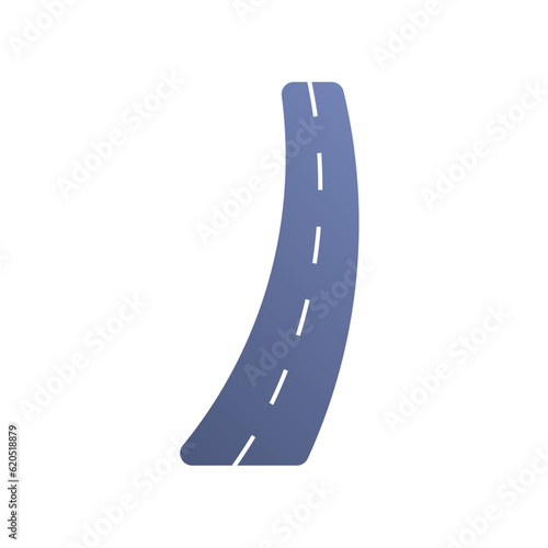 Empty asphalt road brochure element design. Drive and travel. Vector illustration with empty copy space for text. Editable shapes for poster decoration. Creative and customizable frame