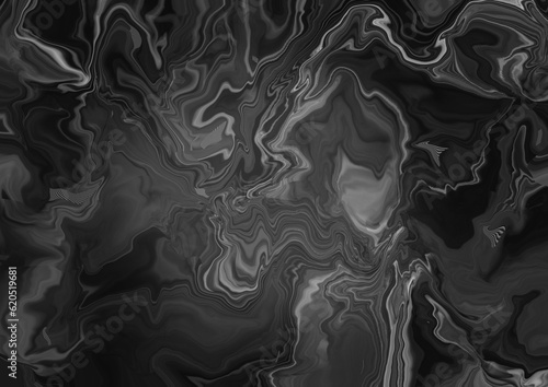 Abstract Liquid Gradient Background Acrylic Art Dark Black White