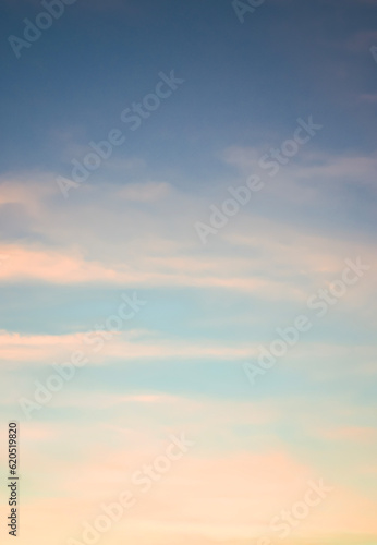 Sunset sky with pink clouds © Denis Sined