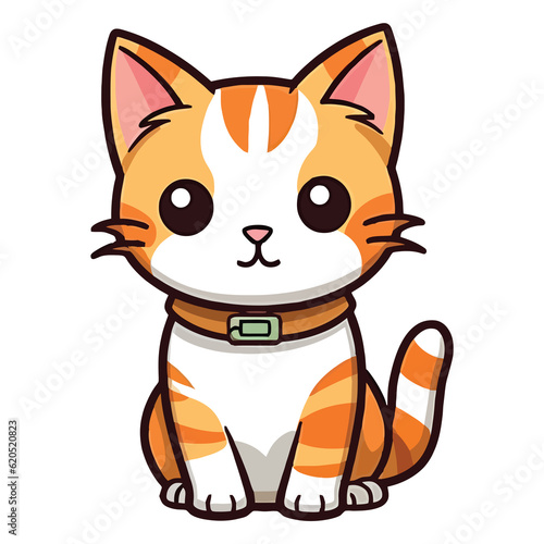 Charming Minskin: Captivating 2D Cat Illustration © pisan