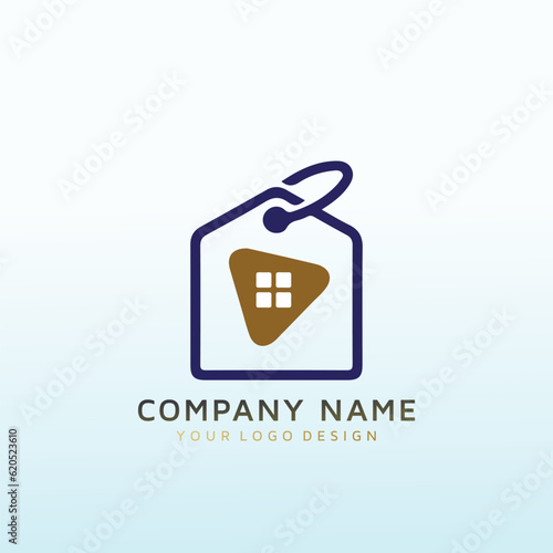 windows for home vector logo design