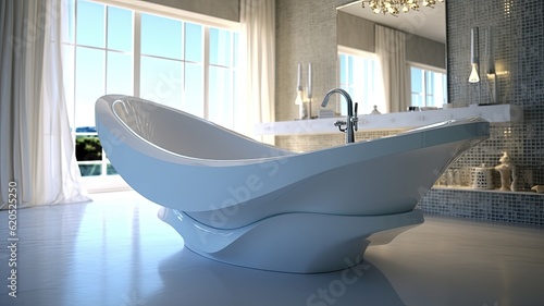 Modern epoxy tub with wonderful design, what is not there every bathroom, but it van be yours