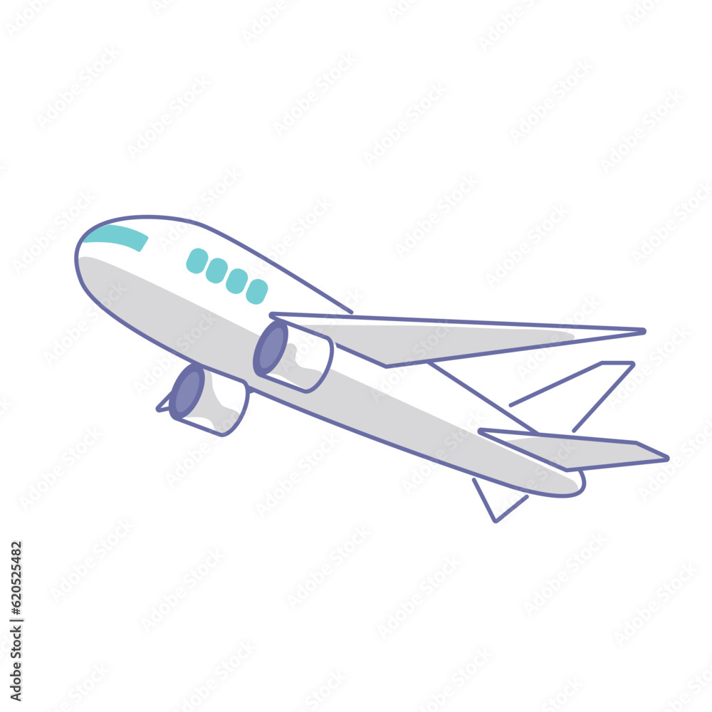 ベクターイラスト:飛行機 旅客機 ベクターイラスト:飛行機 旅客機