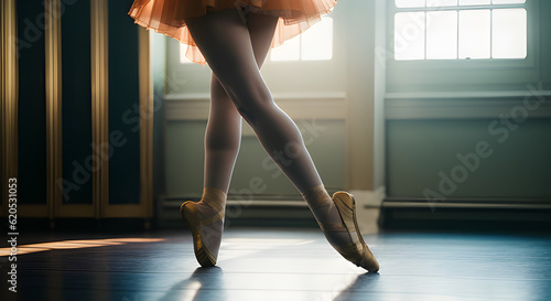 Foto ballerina beine schuhe spitzenschuhe schleppchen position 1 balet ballett klassi
