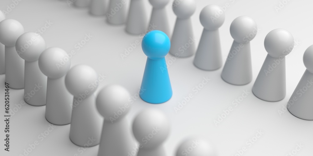 Crowd business organization. Leadership and teamwork concept Crowd business organization. Leadership and teamwork concept