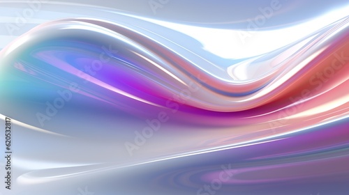 Abstract background with waves - Generative ai