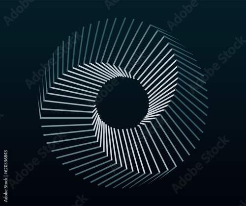 Abstract outline image of a Mobius strip