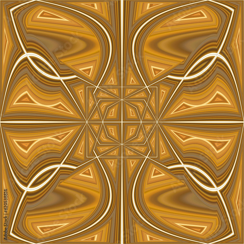 Abstract Seamless Repeating Pattern Ochre photo