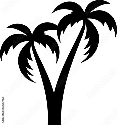 silhuette plam tree vector images