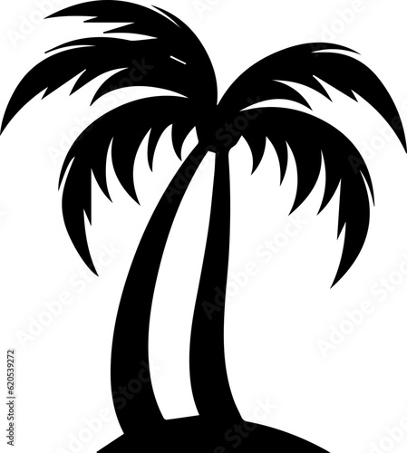silhuette plam tree vector images
