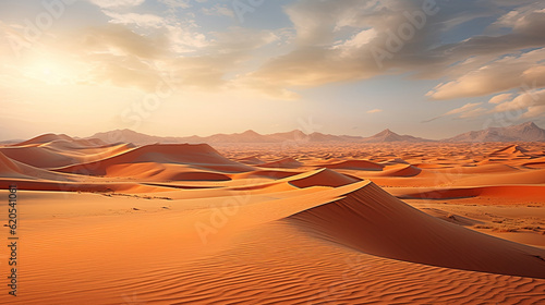 Sand dunes in the desert