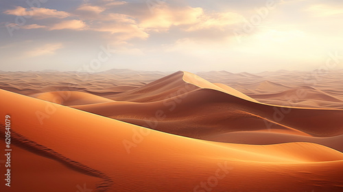 Sand dunes in the desert © Absent Satu