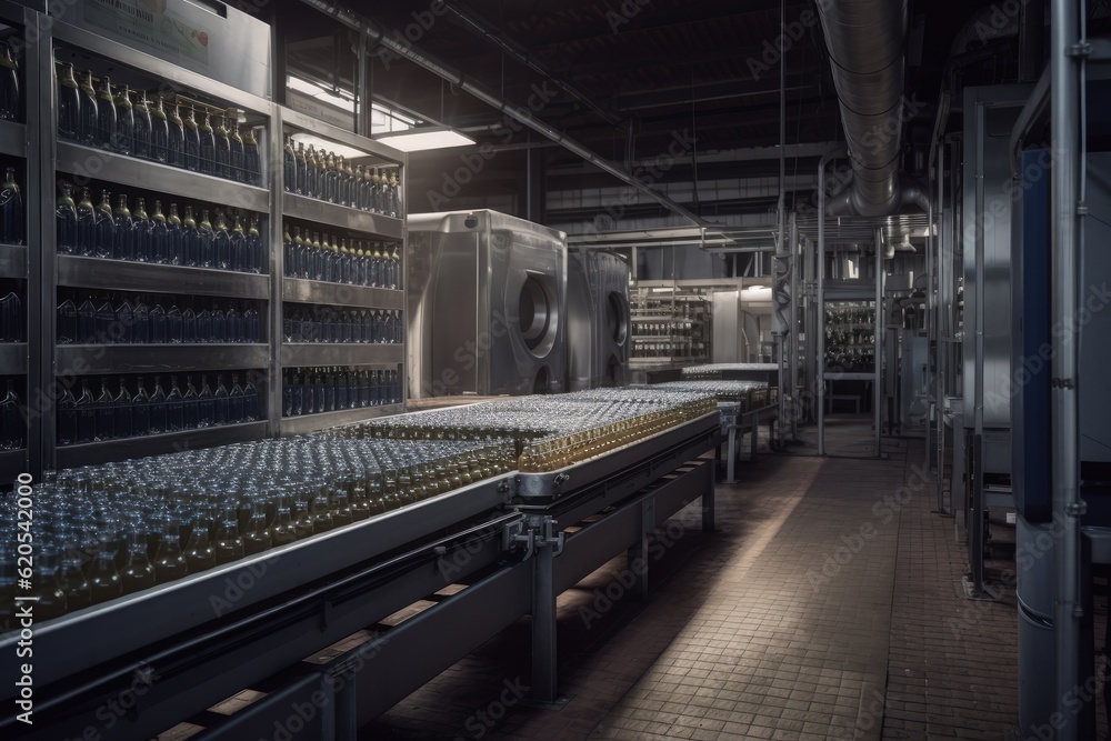 Sustainable beverage production facility  Generative AI
