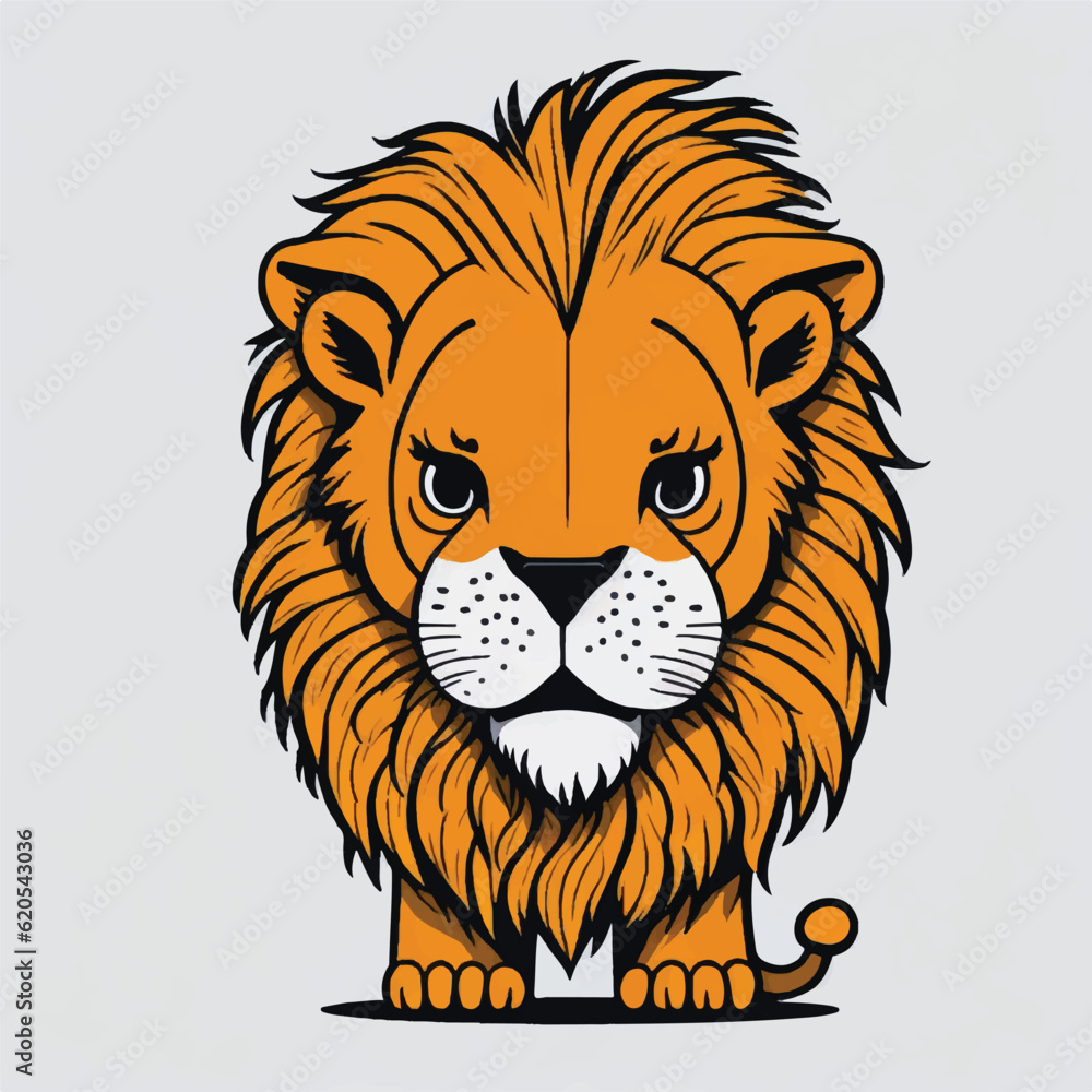 cute lion cartoon vector design cute lion cartoon vector design