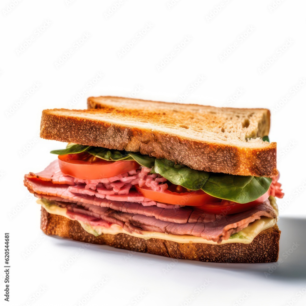 delicious Sandwich on a white background Food photography delicious Sandwich on a white background Food photography