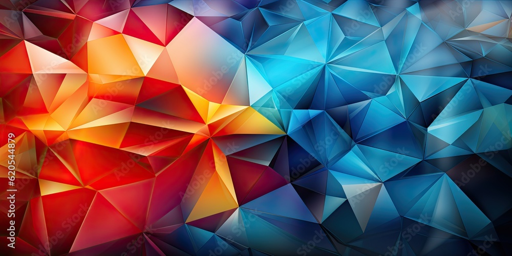 Abstract triangles background with 3D texture