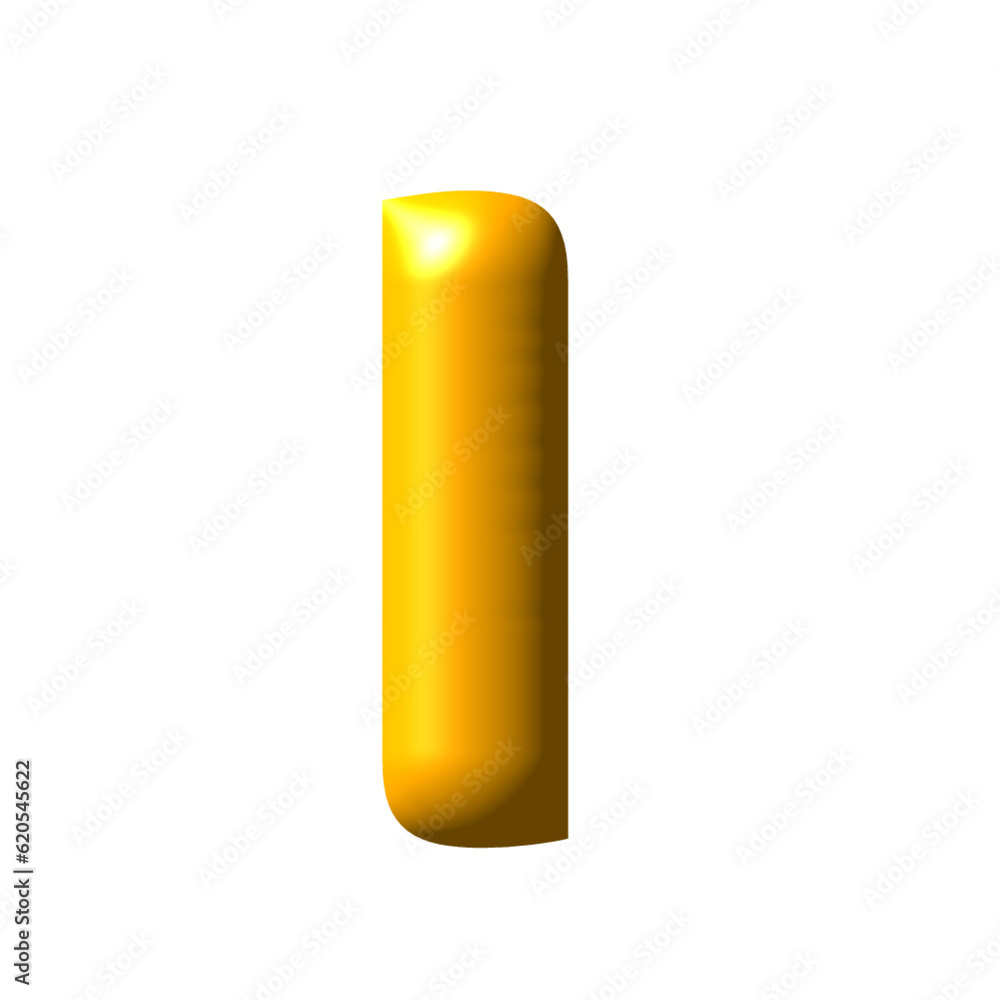 3D illustration with golden letter I. Custom font. Decorative art. 3D illustration with golden letter I. Custom font. Decorative art.