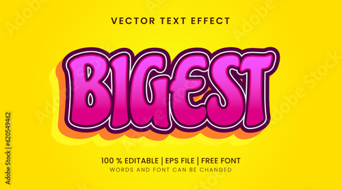 Bigest Vector Text Effect