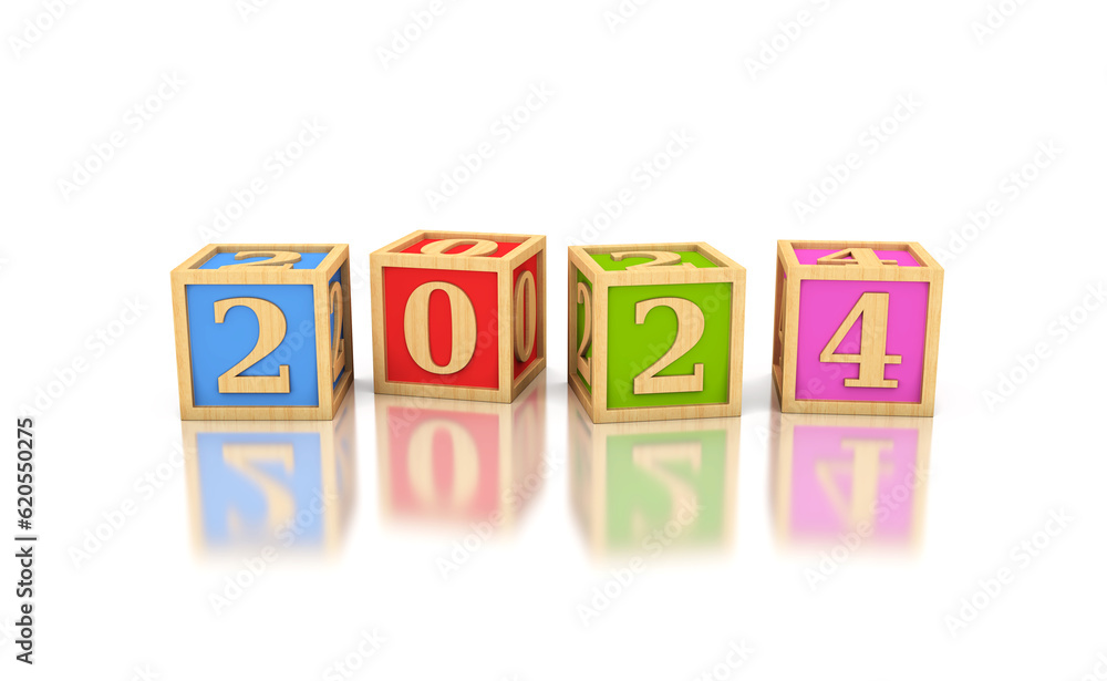 New Year 2024 Creative Design Concept - 3D Rendered Image
New Year 2024 Creative Design Concept - 3D Rendered Image