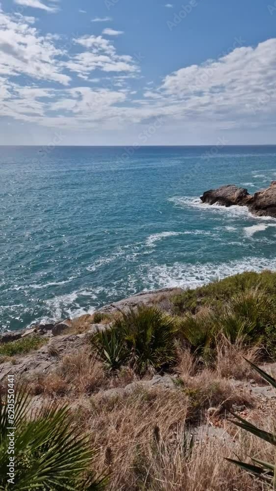 Surf on the stones of the Mediterranean coast. High quality 4k footage Surf on the stones of the Mediterranean coast. High quality 4k footage
