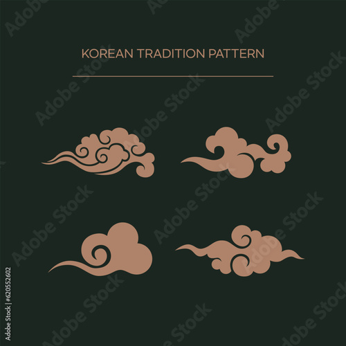 Traditional Asian and Korean Patterns Set