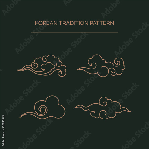 Traditional Asian and Korean Patterns Set