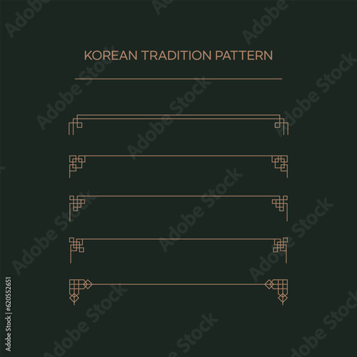 Traditional Asian and Korean Patterns Set photo