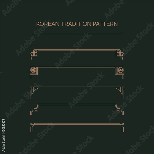 Traditional Asian and Korean Patterns Set