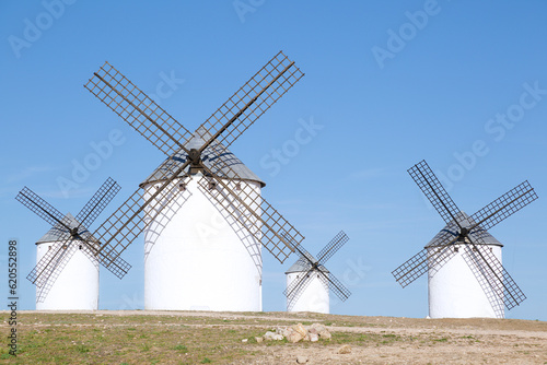 Several windmills in Campo de Criptana, Spain