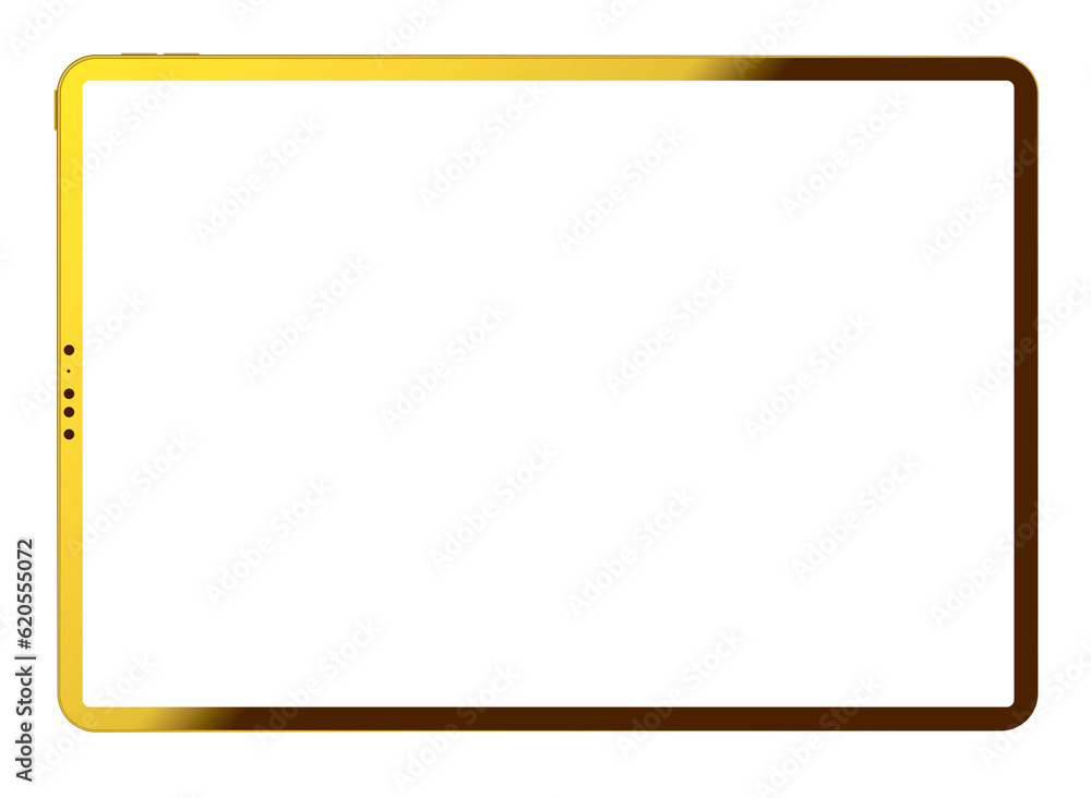 gold tablet on the png background gold tablet on the png background