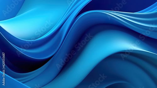 Abstract blue background. Generative Ai