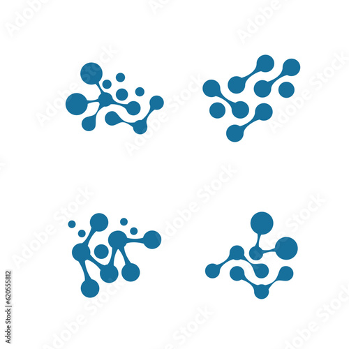 neuron brain logo icon with clean background	
