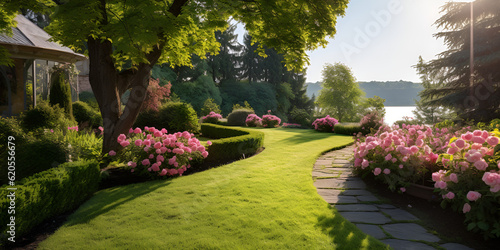 front yard landscaping ideas ,Enchanting English garden photo