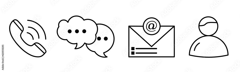 Contacts icon. Contacts thin line icon collection. Stock vector. Contacts icon. Contacts thin line icon collection. Stock vector.