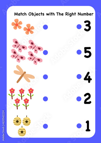 Learning page match the number
