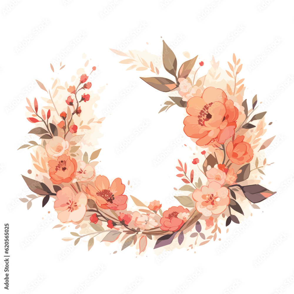 Watercolor floral minimalist logo ,Watercolor floral logo,floral logo