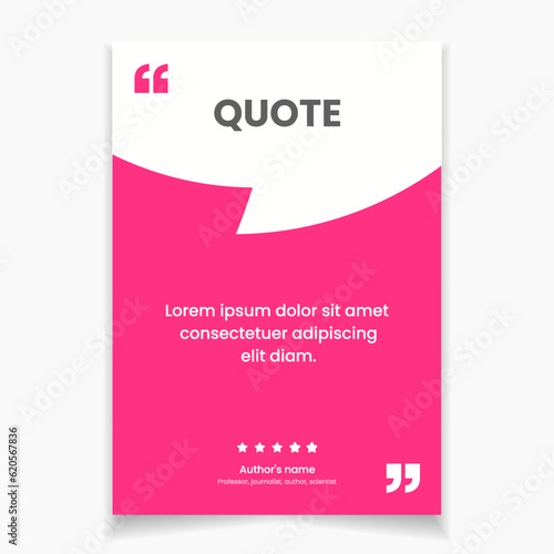 3D bubble testimonial banner, quote, infographic. Social media post template designs for quotes. Empty speech bubbles, quote bubbles and text box. Vector Illustration EPS10.