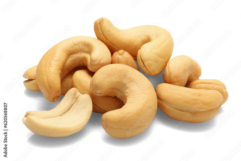 Cashew nuts isolated on transparent or white background, png Cashew nuts isolated on transparent or white background, png
