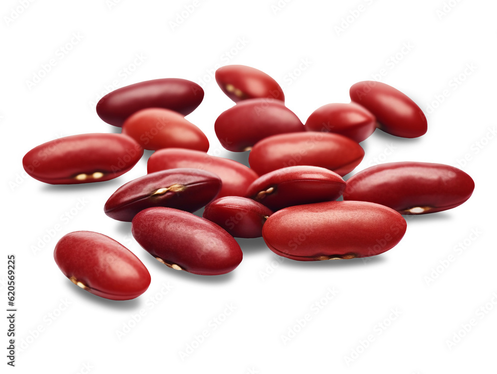 Red beans isolated on transparent or white background, png Red beans isolated on transparent or white background, png