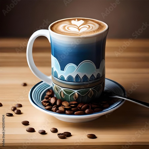 cup of coffee on the table