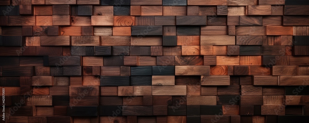 Dark and light brown wood texture background , detailed panorama. Generative Ai. Dark and light brown wood texture background , detailed panorama. Generative Ai.